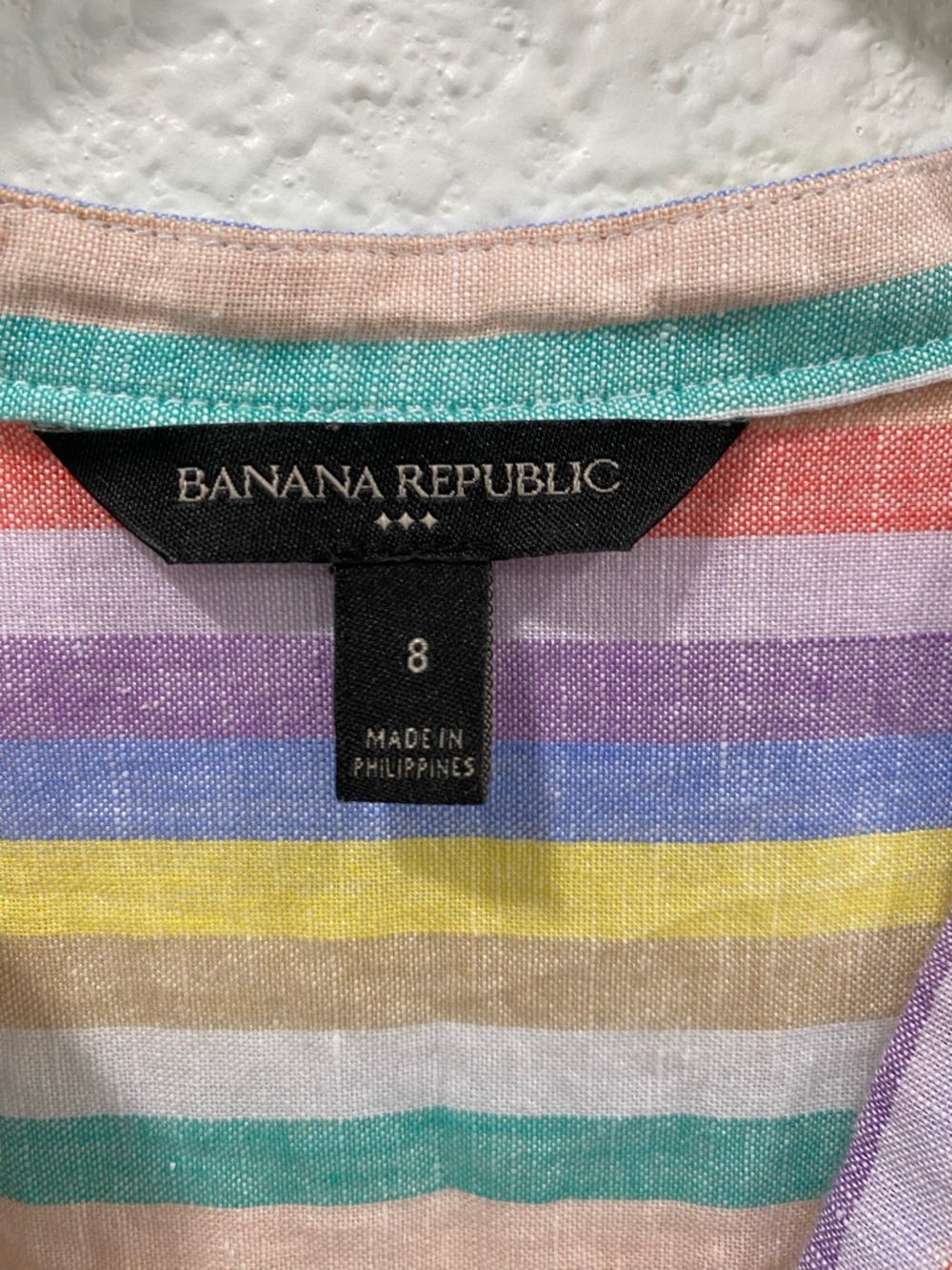 Banana Republic Dress Women’s 8 Sleeveless Linen Blend Beach Vacay Travel Resort - Picture 5 of 11